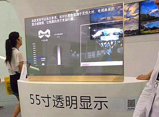 चीन 55 इंच पारदर्शी OLED स्क्रीन, मल्टीफ़ंक्शनल फोल्डेबल OLED डिस्प्ले आपूर्तिकर्ता
