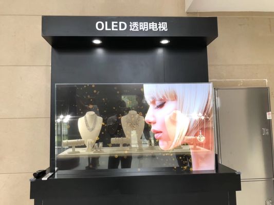चीन उच्च तापमान ग्लास संलग्नक के साथ हल्के पारदर्शी OLED प्रदर्शन आपूर्तिकर्ता