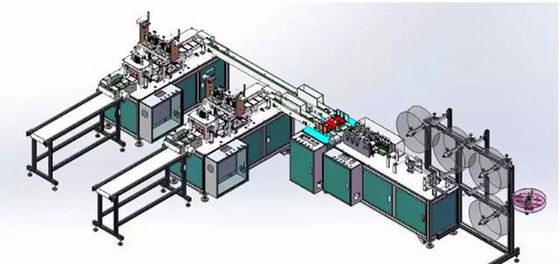 चीन 3 प्लाई नॉनवॉवन फेस मास्क बनाने की मशीन उच्च क्षमता आसान सफाई और नीट आपूर्तिकर्ता