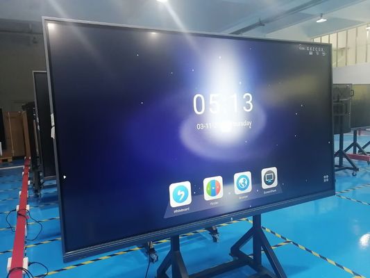 चीन फ्लैट इन्फ्रारेड रे स्मार्ट टीवी टच स्क्रीन कियोस्क डिस्प्ले 65 इंच 98 इंच आपूर्तिकर्ता
